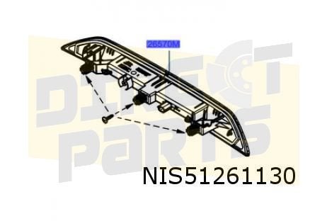 Nissan Townstar / Renault Kangoo derde remlicht (bij laaddeu, -, Verzenden, -, Nieuw