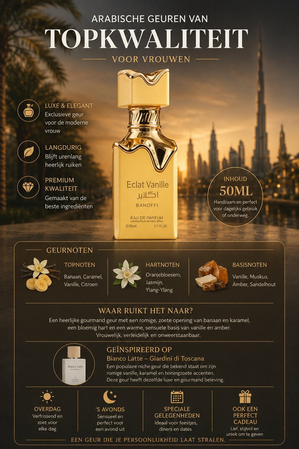 Eclat Vanille Banoffi 50ML ACTIE!, Ophalen of Verzenden, Nieuw