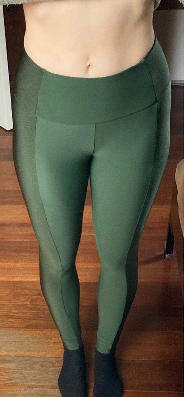 HKMX High waisted sport legging Shine On, Groen, maat M, Maat 38/40 (M), Verzenden, Groen, Fitness of Aerobics