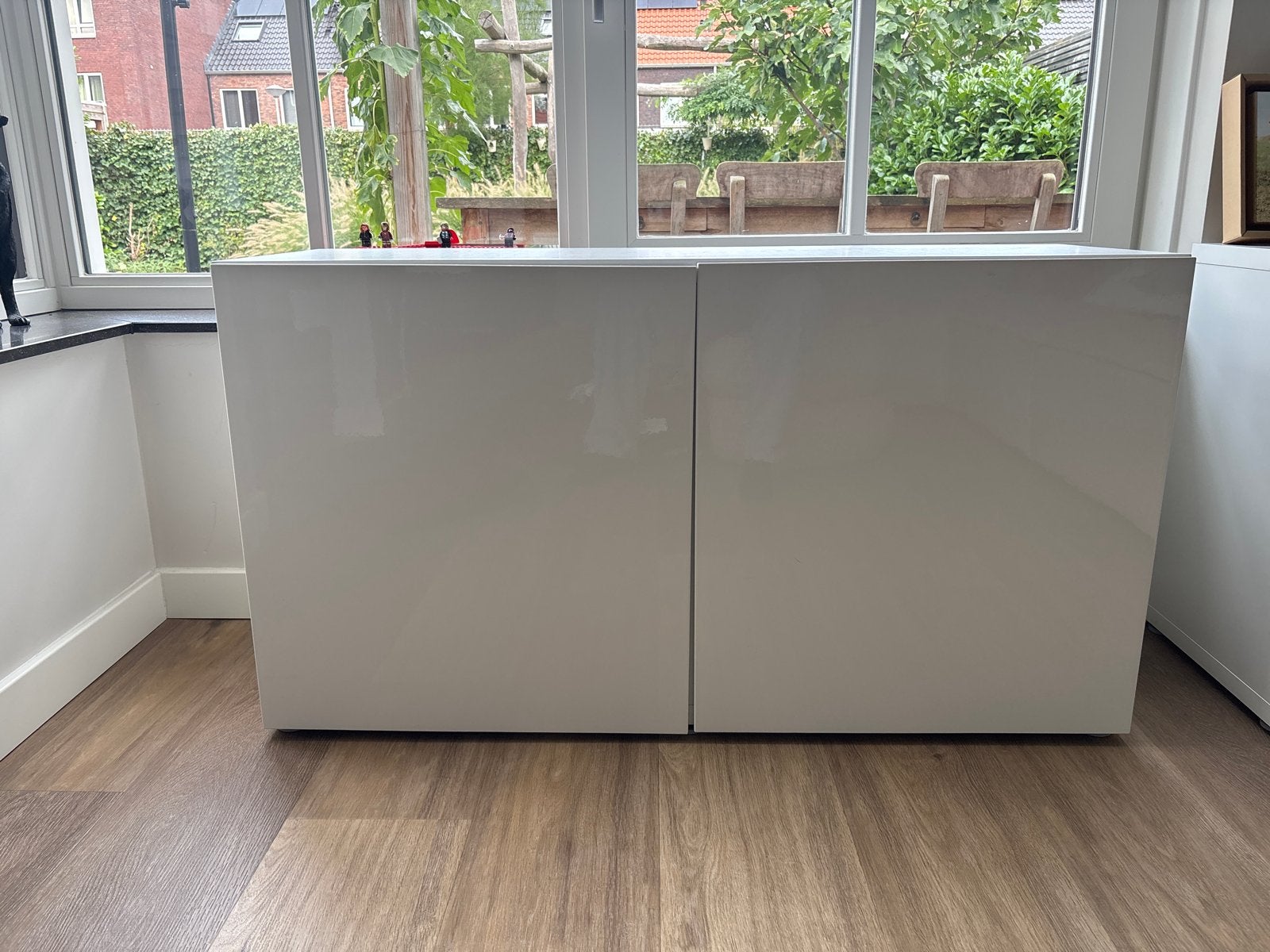 IKEA kastje met hoogglans deuren - 120x41x66 cm, Gebruikt, 100 tot 150 cm, Ophalen of Verzenden, 25 tot 50 cm