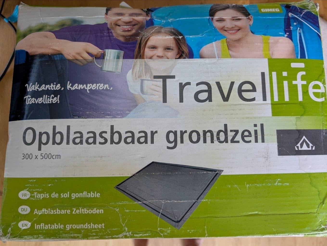 Opblaasbaaar gondzeil Travellife nieuw 300 x 500 x 5, Caravans en Kamperen, Ophalen of Verzenden, Nieuw