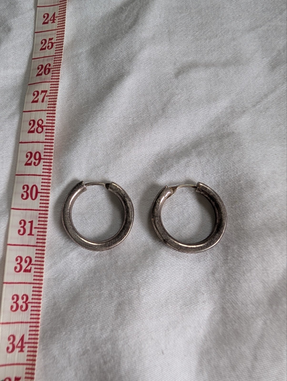 Zware 925 sterling oorringen, Gebruikt, Verzenden, Knopjes of Stekers, Zilver