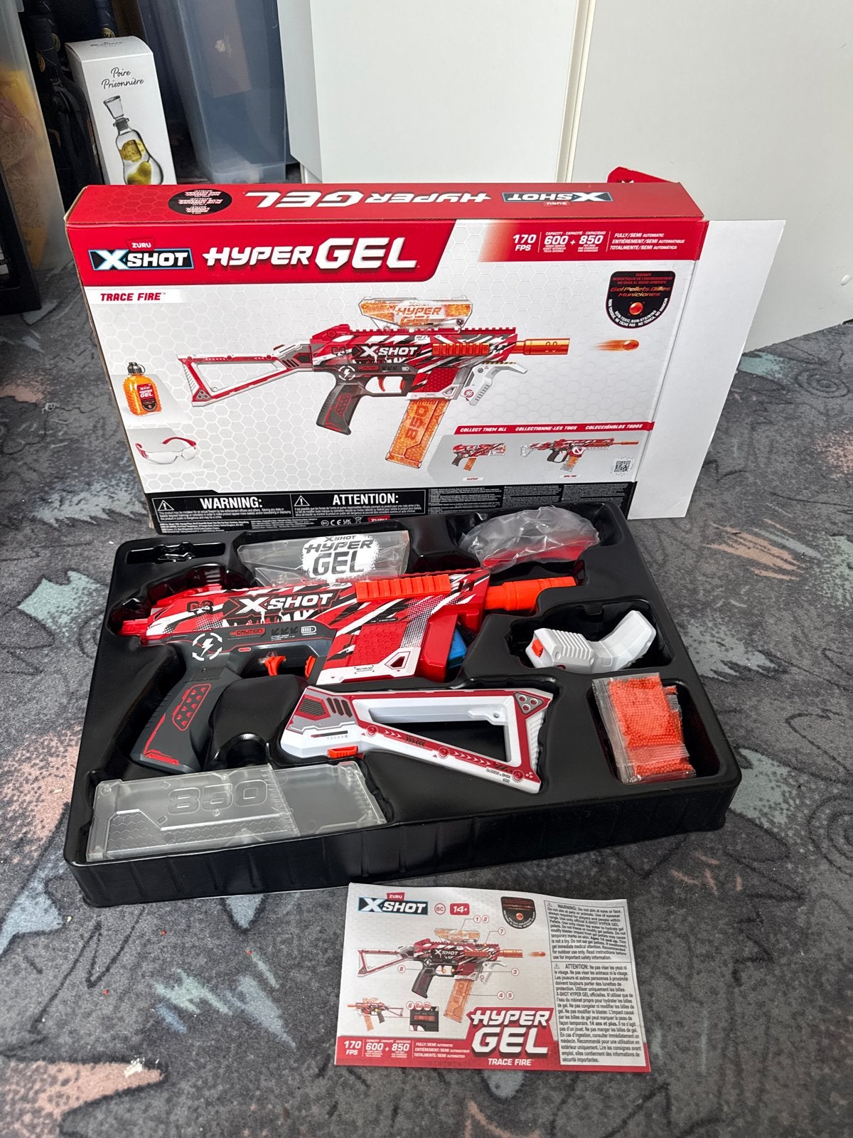 X-Shot Hyper Gel Trace Fire Blaster - Zo goed als nieuw, Verzenden, Nieuw