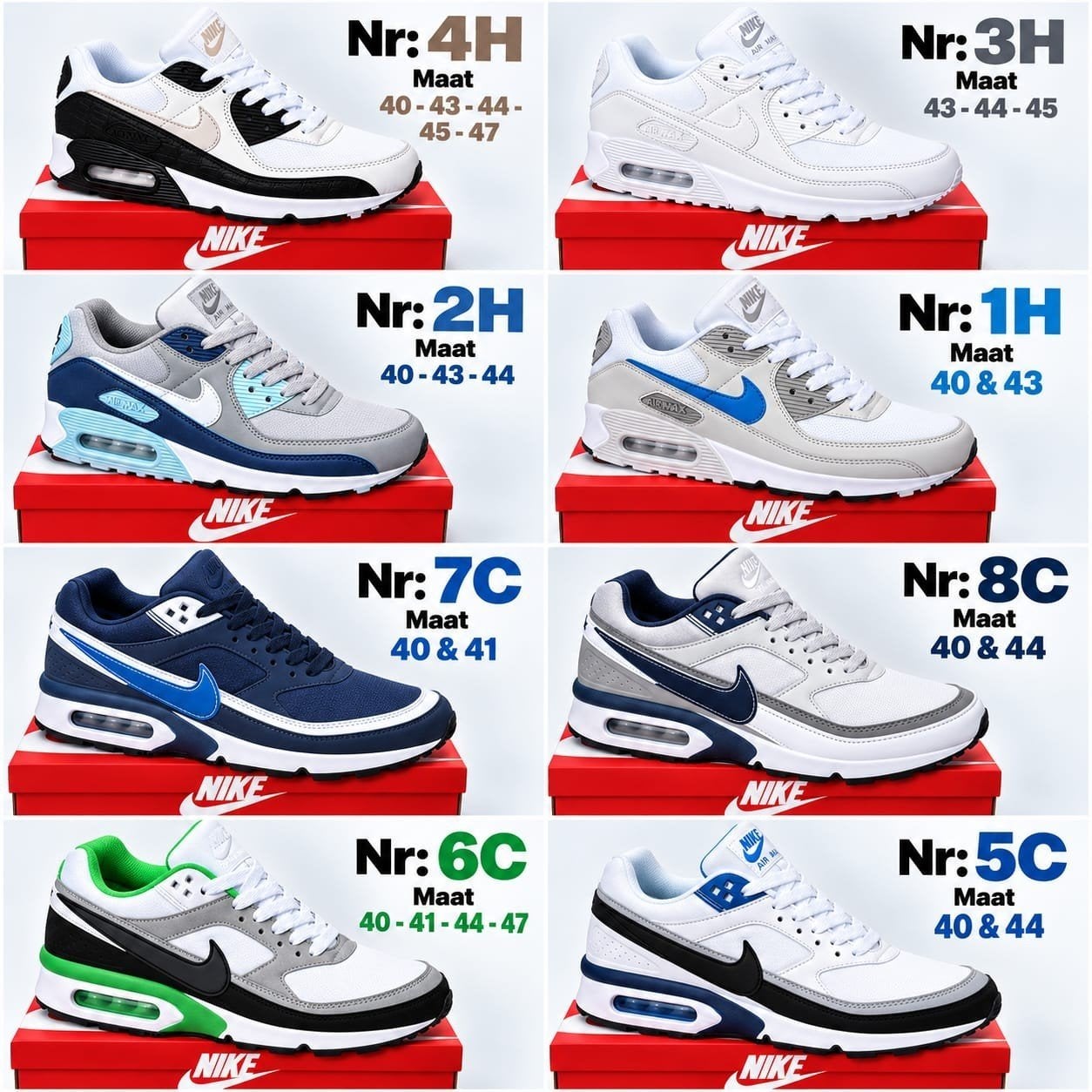 Nike air max BW classic 36 tm 47 verschillende kleuren, Ophalen of Verzenden, Nieuw, Overige kleuren