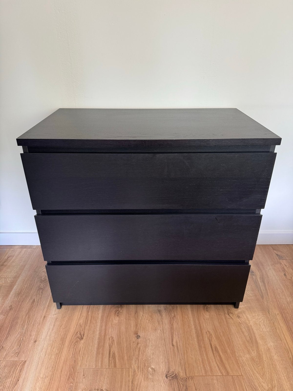 IKEA Malm ladekast met 3 laden - Zwartbruin (2), Ophalen, Gebruikt, 50 tot 100 cm, 3 of 4 laden