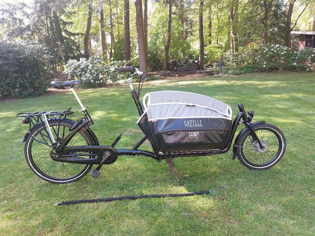 Gazelle Cabby bakfiets opklapbaar   in zeer goede staat, Fietsen en Brommers, Fietsen | Bakfietsen, Ophalen, 3 kinderen, Opvouwbaar