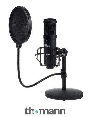 the t.bone SC 420 USB microfoonset – zo goed als nieuw, Muziek en Instrumenten, Ophalen of Verzenden, Zo goed als nieuw, Studiomicrofoon