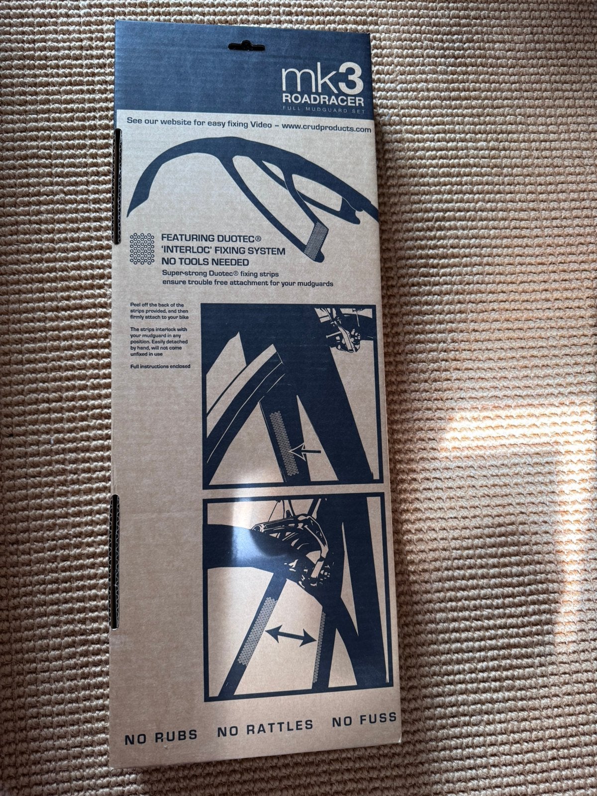 Crud MK3 mudguards racefiets nieuw, Fietsen en Brommers, Overige materialen, Nieuw, 57 tot 61 cm, Meer dan 20 versnellingen