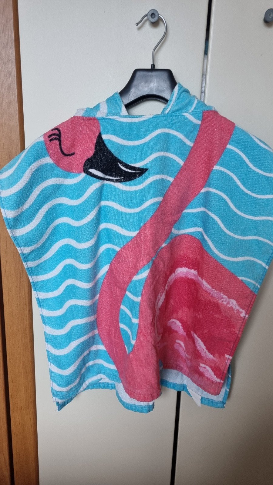 Leuke badponcho met flamingo voor kind, Gebruikt, Meisje, Overige maten, Ophalen of Verzenden