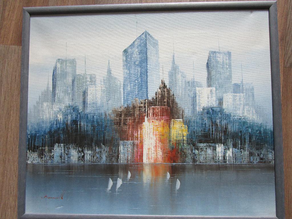 New York skyline door Bonsall, Ophalen of Verzenden