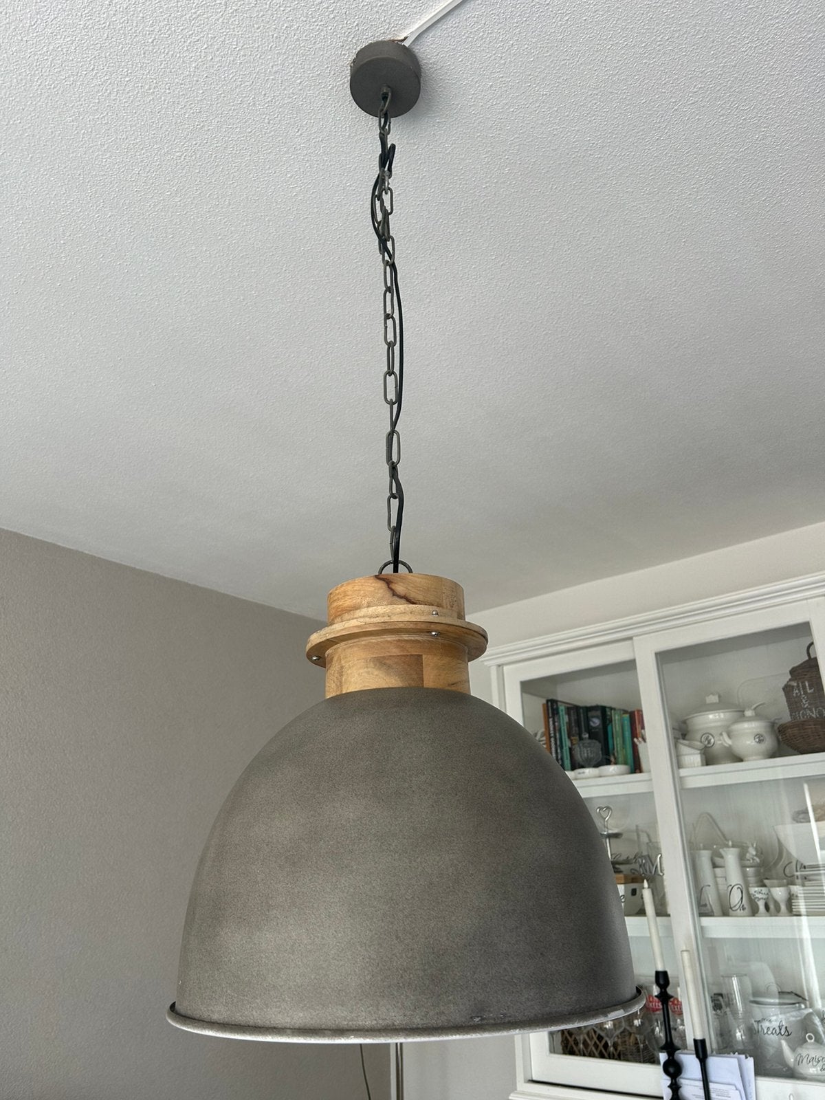 Industriële hanglamp, Huis en Inrichting, Ophalen, Zo goed als nieuw, Metaal