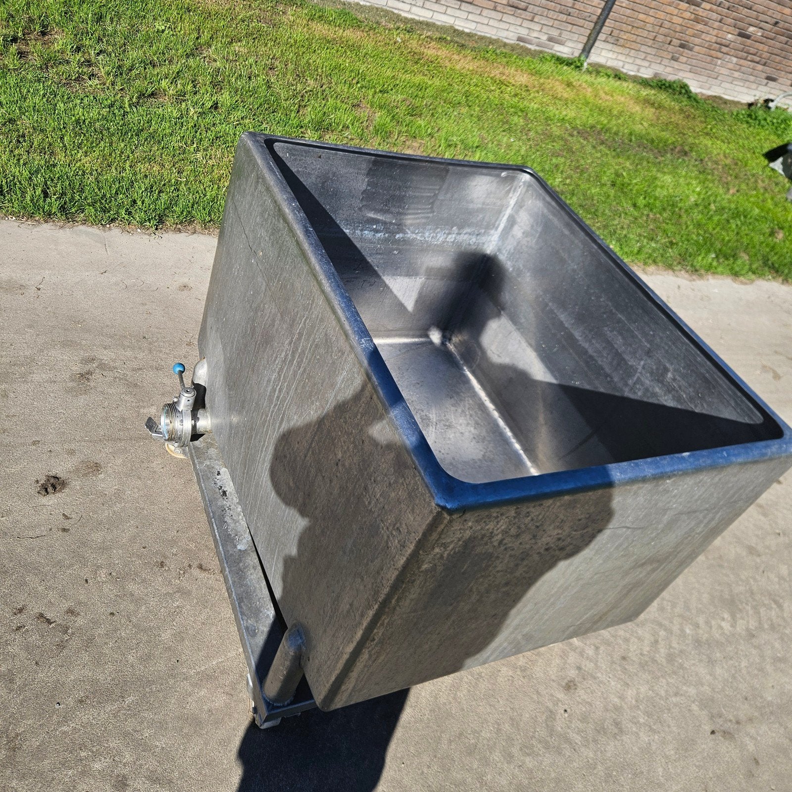 Verrijdbare RVS Bak - 100x80x90 cm, Ophalen, 100 cm of meer, 60 cm of meer, Bak of Kist