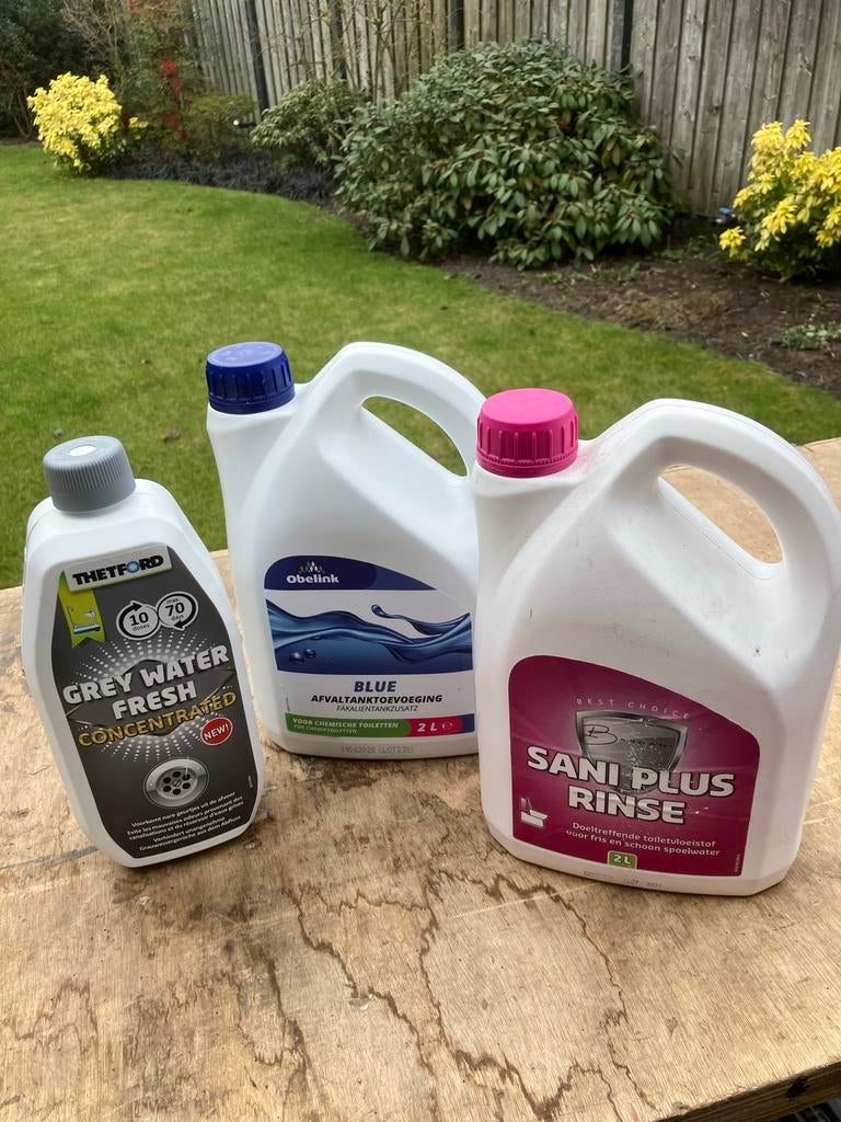 Camper/Caravan Toiletvloeistof Set - Thetford, Obelink, Sani, Ophalen of Verzenden, Nieuw