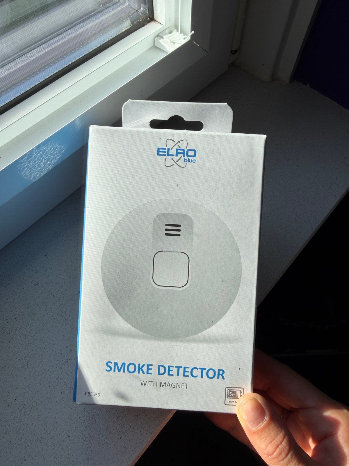 ELRO Blue CBFS36 Rookmelder - Ongeopend en Nieuw, Doe-het-zelf en Verbouw, Alarmsystemen, Detector, Sensor of Melder, Nieuw, Ophalen of Verzenden