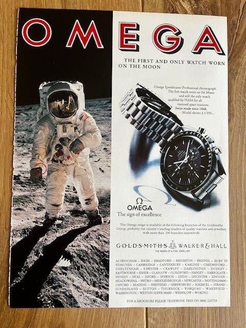 Omega Speedmaster Seamaster originele advertenties horloges, Ophalen of Verzenden, Gebruikt, Overige typen
