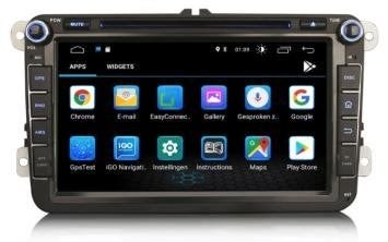 Navigatie Volkswagen Golf 5 2003-2009 apple carplay android