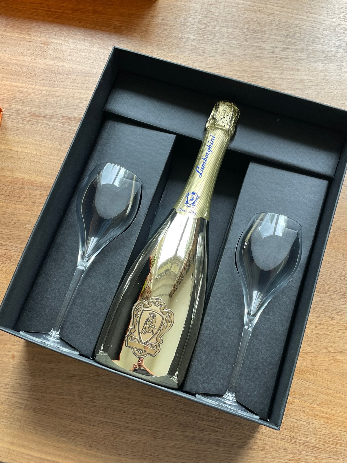 Lamborghini Prosecco DOC Treviso Extra Dry met glazen, Ophalen of Verzenden, Nieuw, Italië, Overige typen