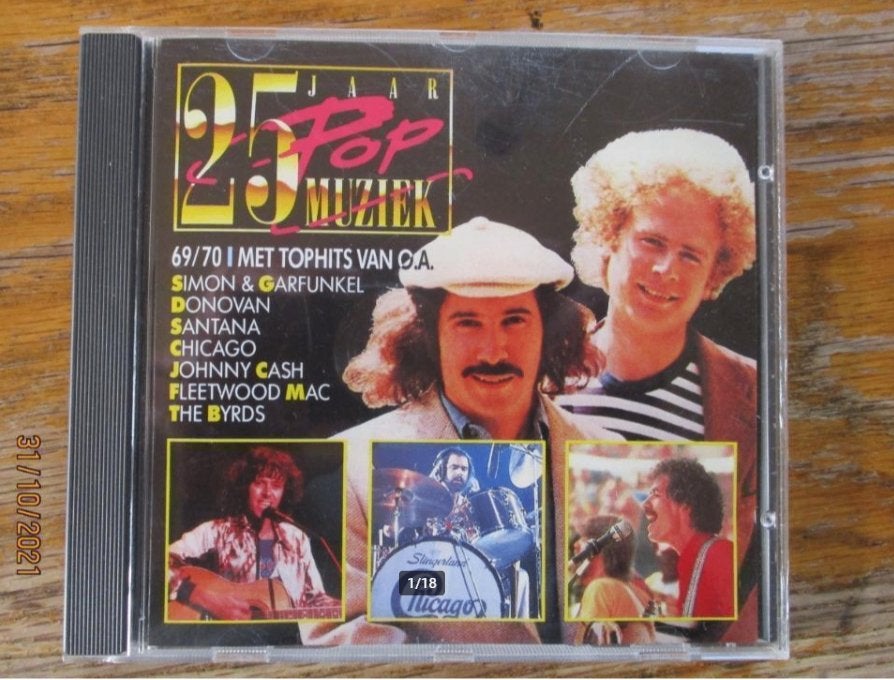 CD: 25 jaar Pop Muziek met Boek te koop., Pop, Ophalen of Verzenden, Zo goed als nieuw, Album