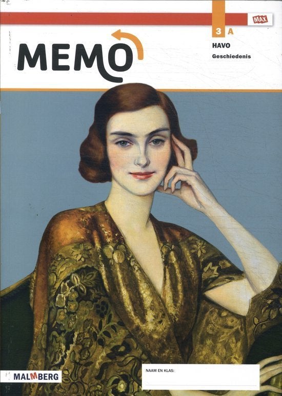 Memo leerjaar 3 havo geschiedenis Leeropdrachtenboek, Ophalen of Verzenden, Zo goed als nieuw, HAVO, Geschiedenis