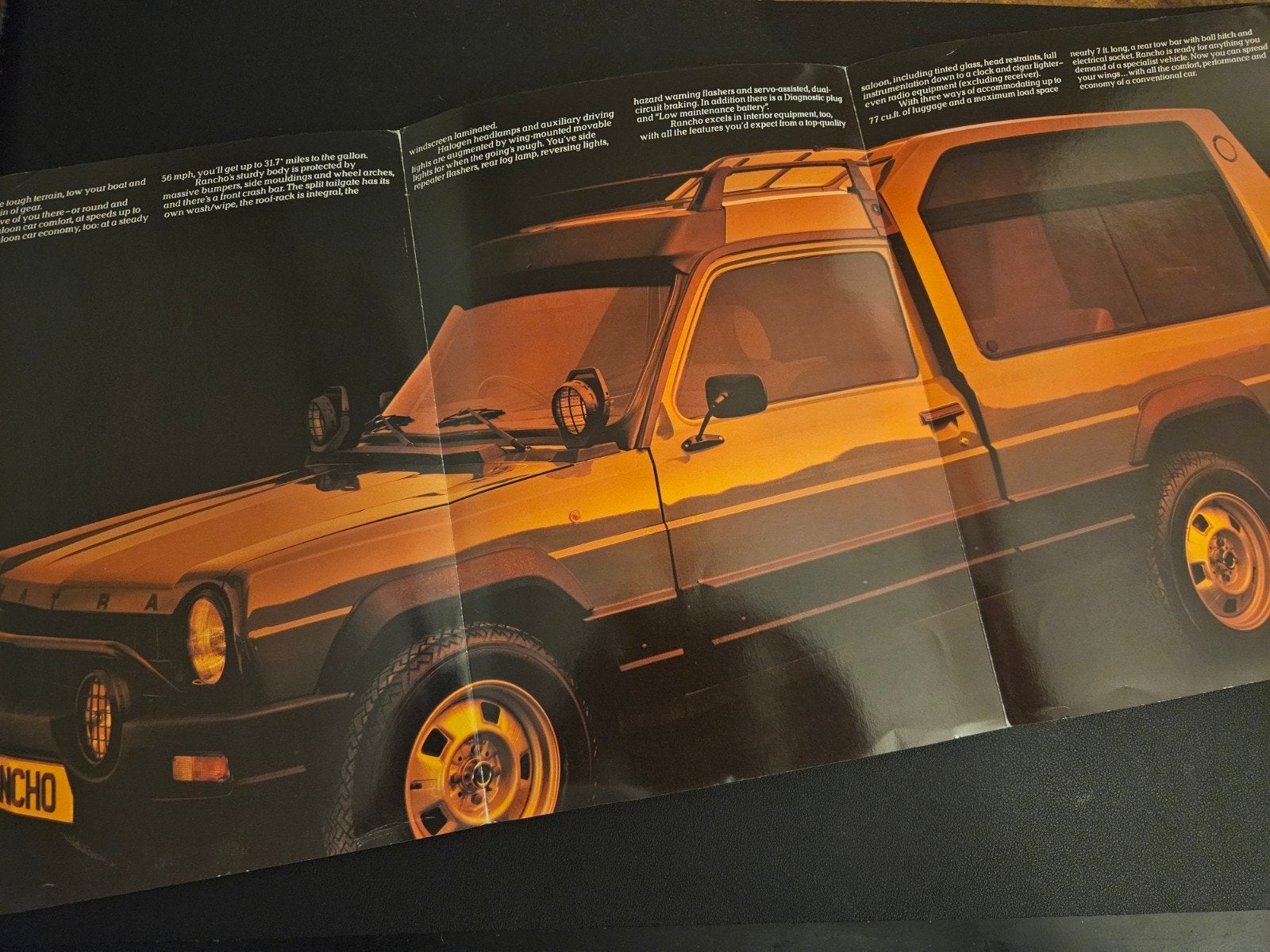 Brochure Talbot Matra Rancho UK, Ophalen of Verzenden, Zo goed als nieuw, Overige merken