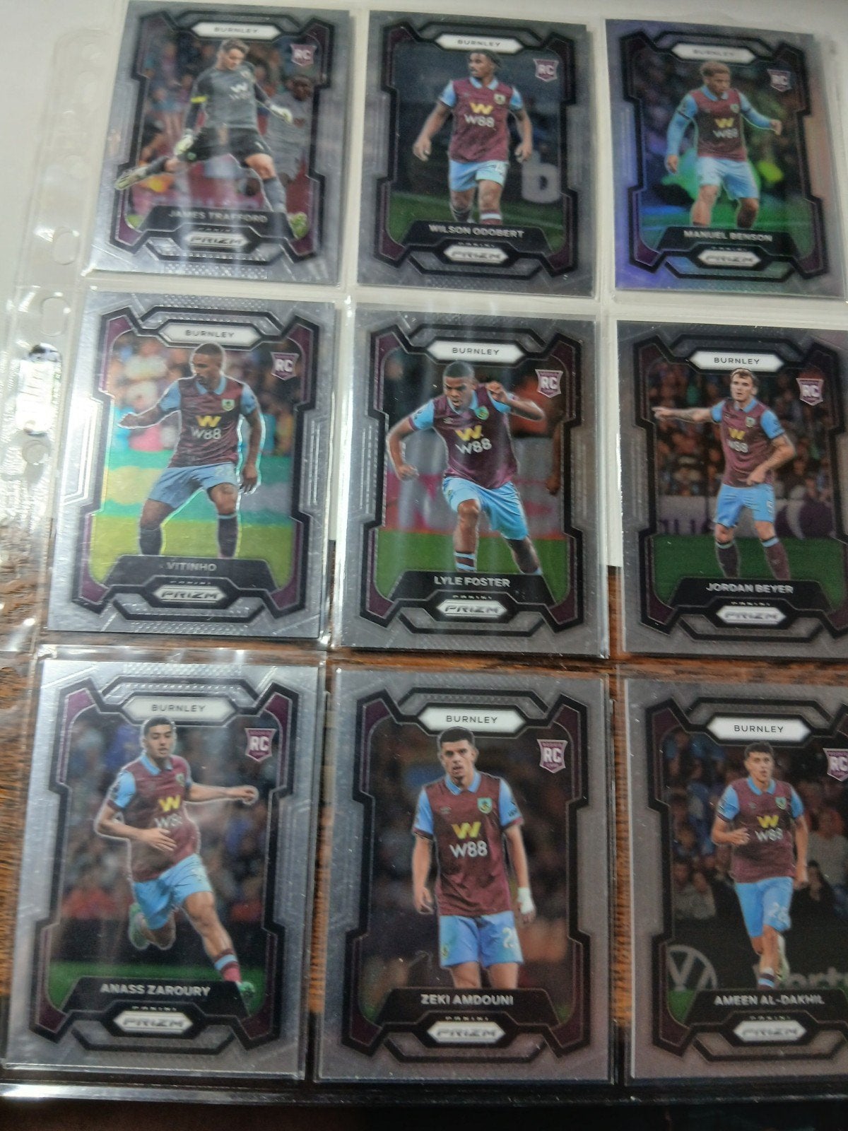 Josh Cullen Panini Prizm Rookie Kaart Burnley Voetbal, Ophalen of Verzenden