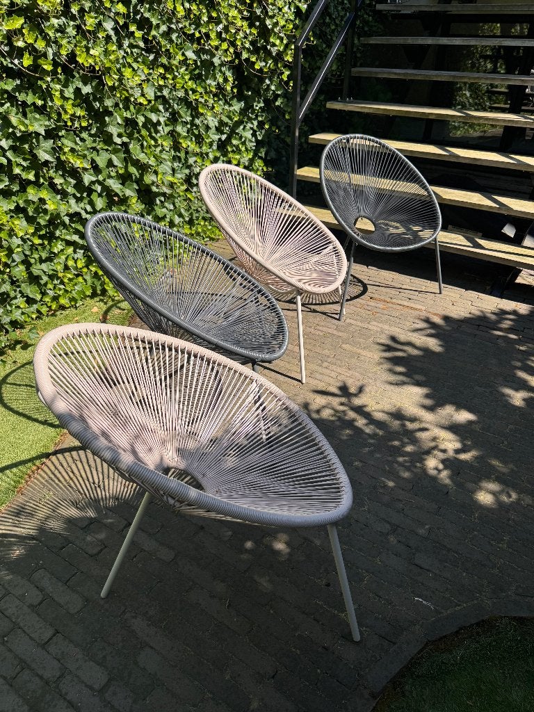 Acapulco garden chairs, Tuin en Terras, Tuinstoelen, Ophalen, Zo goed als nieuw, Plastic