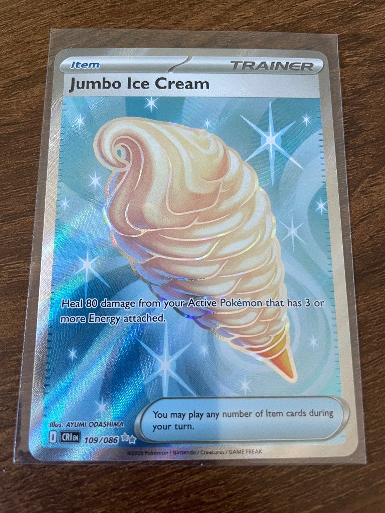 Jumbo ice Cream 109/086 - Ultra Rare, Ophalen of Verzenden, Nieuw, Losse kaart, Foil