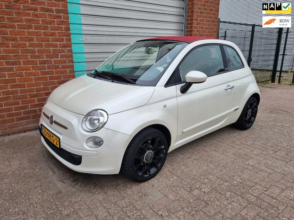 Fiat 500 C 1.2 Pop Cabrio Airco! Bj:2010 NAP!, Auto's, Fiat, Euro 5, Gebruikt, Cabriolet, Origineel Nederlands