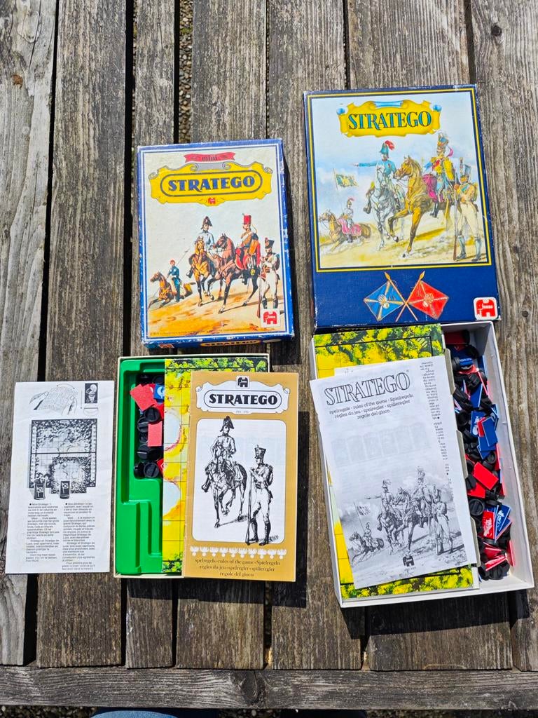 Mini Stratego bordspellen, Hobby en Vrije tijd, Gezelschapsspellen | Bordspellen, Jumbo, Gebruikt, Een of twee spelers, Ophalen of Verzenden