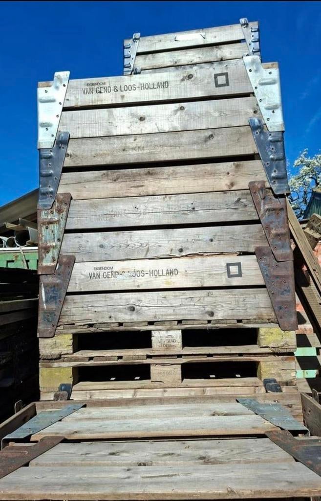 Pallets en randen Van Gend & Loos, Ophalen, Gebruikt, 60 cm of meer, Bak of Kist