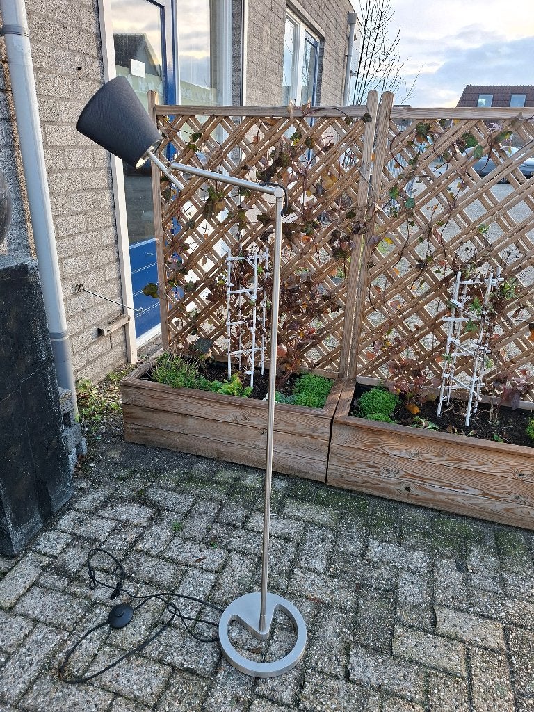 Strakke RVS Design Vloerlamp, Ophalen, Gebruikt, 150 tot 200 cm