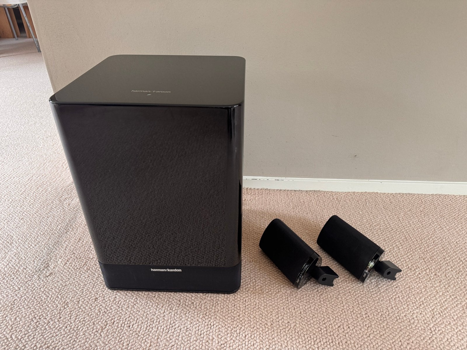 Harman Kardon HKTS 3BQ 2.1 Speakerset, Gebruikt, Speakerset, Ophalen of Verzenden, 60 tot 120 watt
