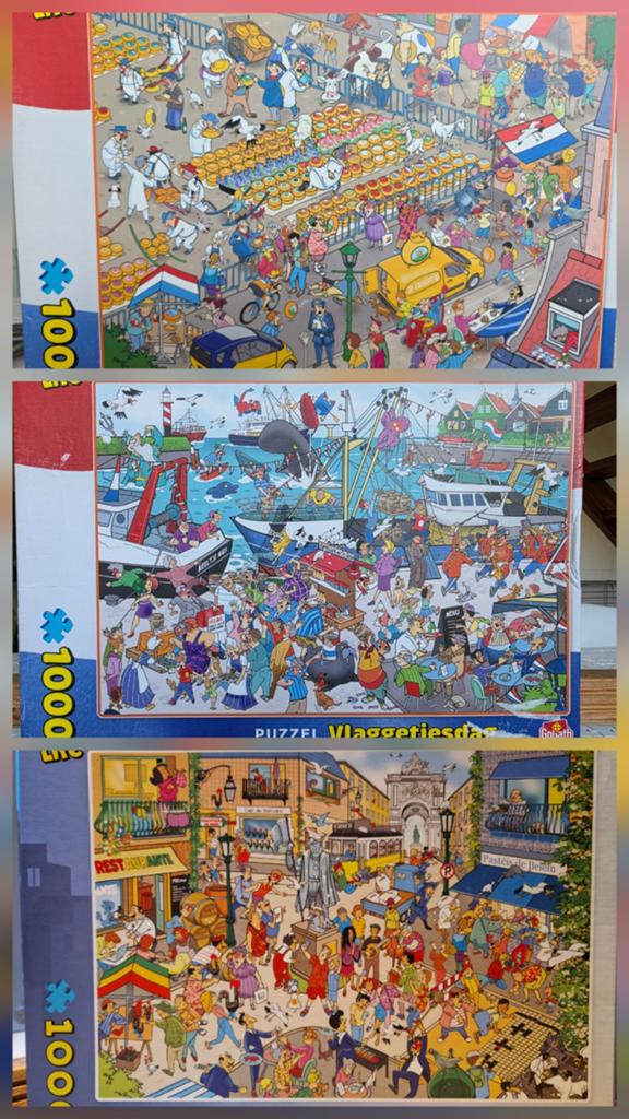 3 THATS LIFE city-edition Puzzels VADERDAG-TIP, Ophalen of Verzenden, 500 t/m 1500 stukjes, Zo goed als nieuw, Legpuzzel