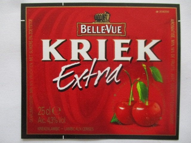 bieretiket Belgie 8-9 (i4) belle vue, Ophalen of Verzenden, Gebruikt, Overige typen, Overige merken