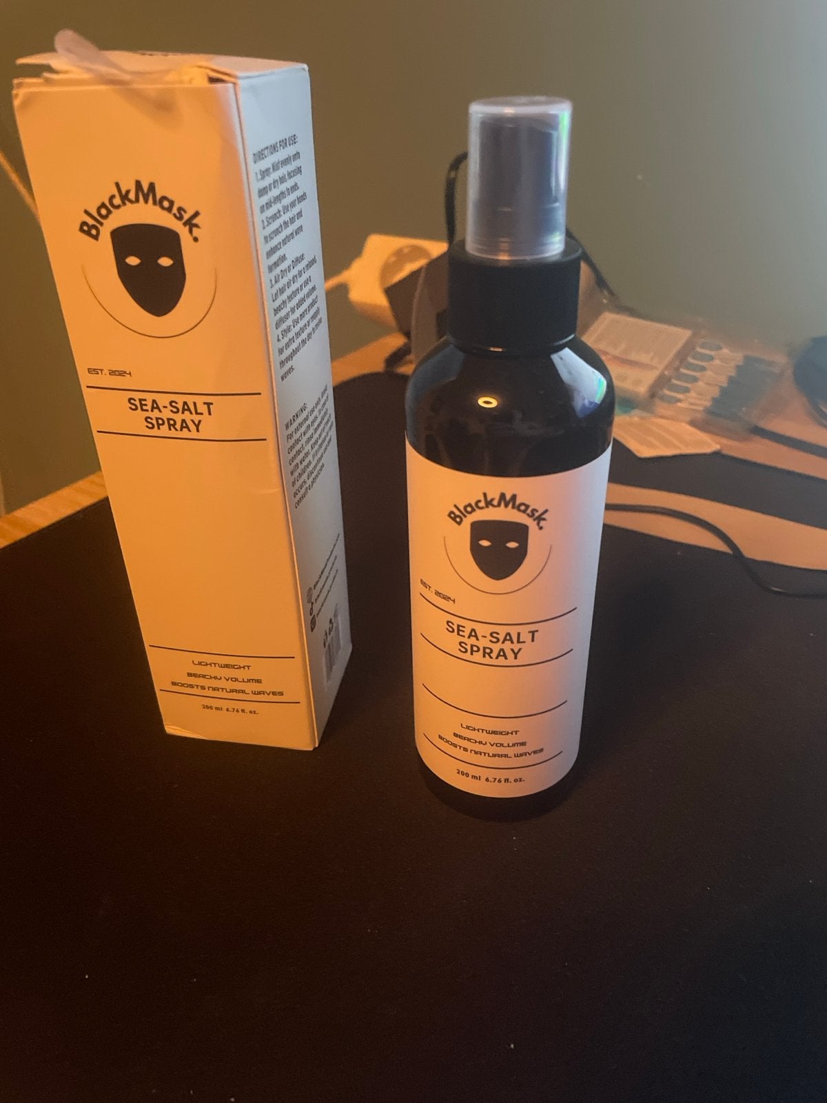 BlackMask Sea-Salt Spray - Lichtgewicht volume, Verzenden, Nieuw, Gel, Wax, Haarlak of Mousse