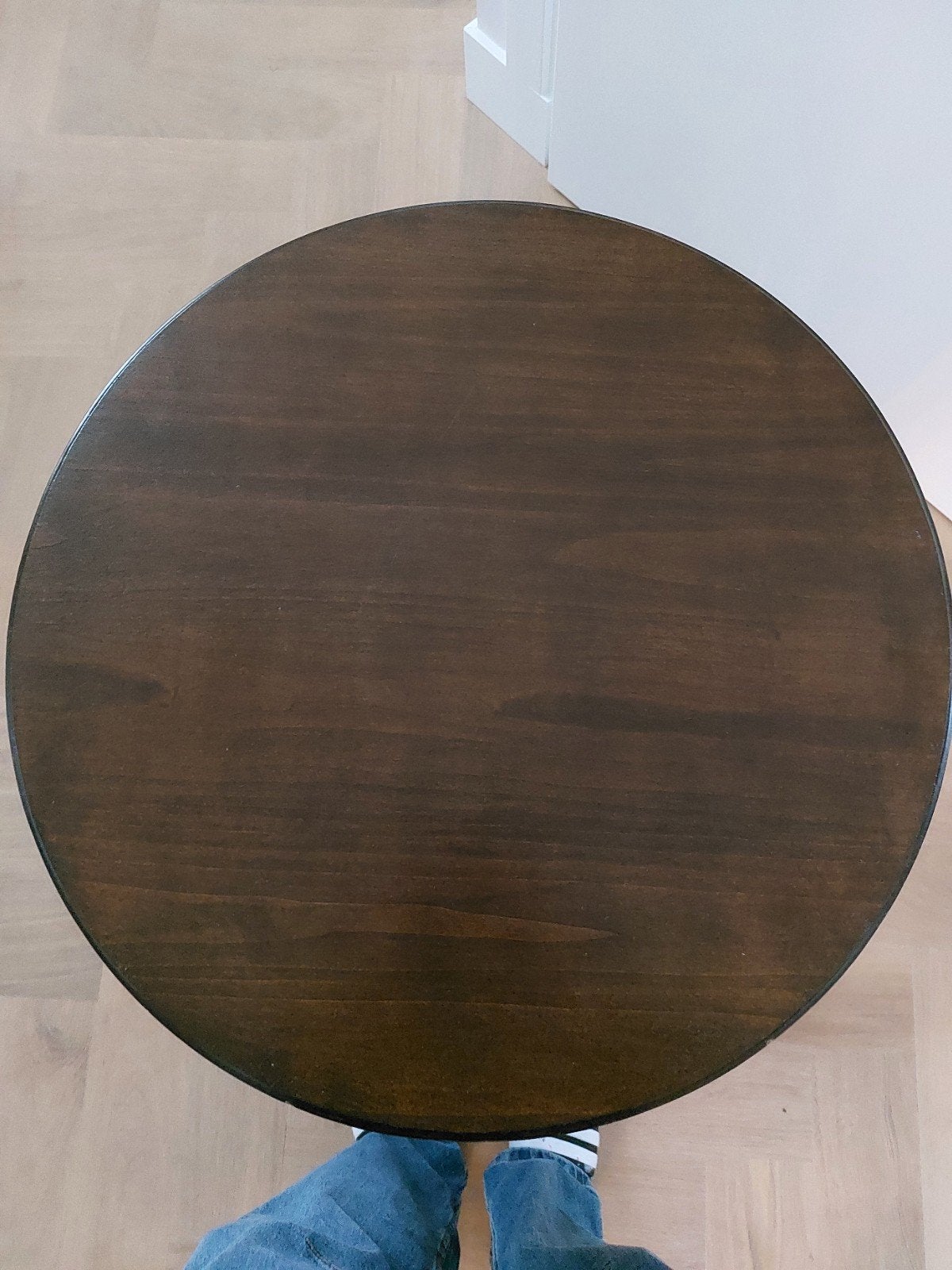 Leuke antieke bijzettafel, Huis en Inrichting, Tafels | Eettafels, Ophalen, Gebruikt, 50 tot 100 cm, Rond