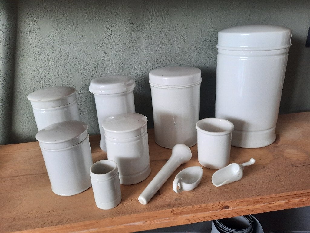 porseleinen apothekers potten, Ophalen of Verzenden