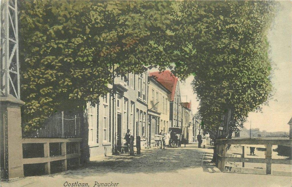 701-260-055 Pijnacker  Oostlaan, Verzamelen, Ansichtkaarten | Nederland, Verzenden, Voor 1920, Zuid-Holland