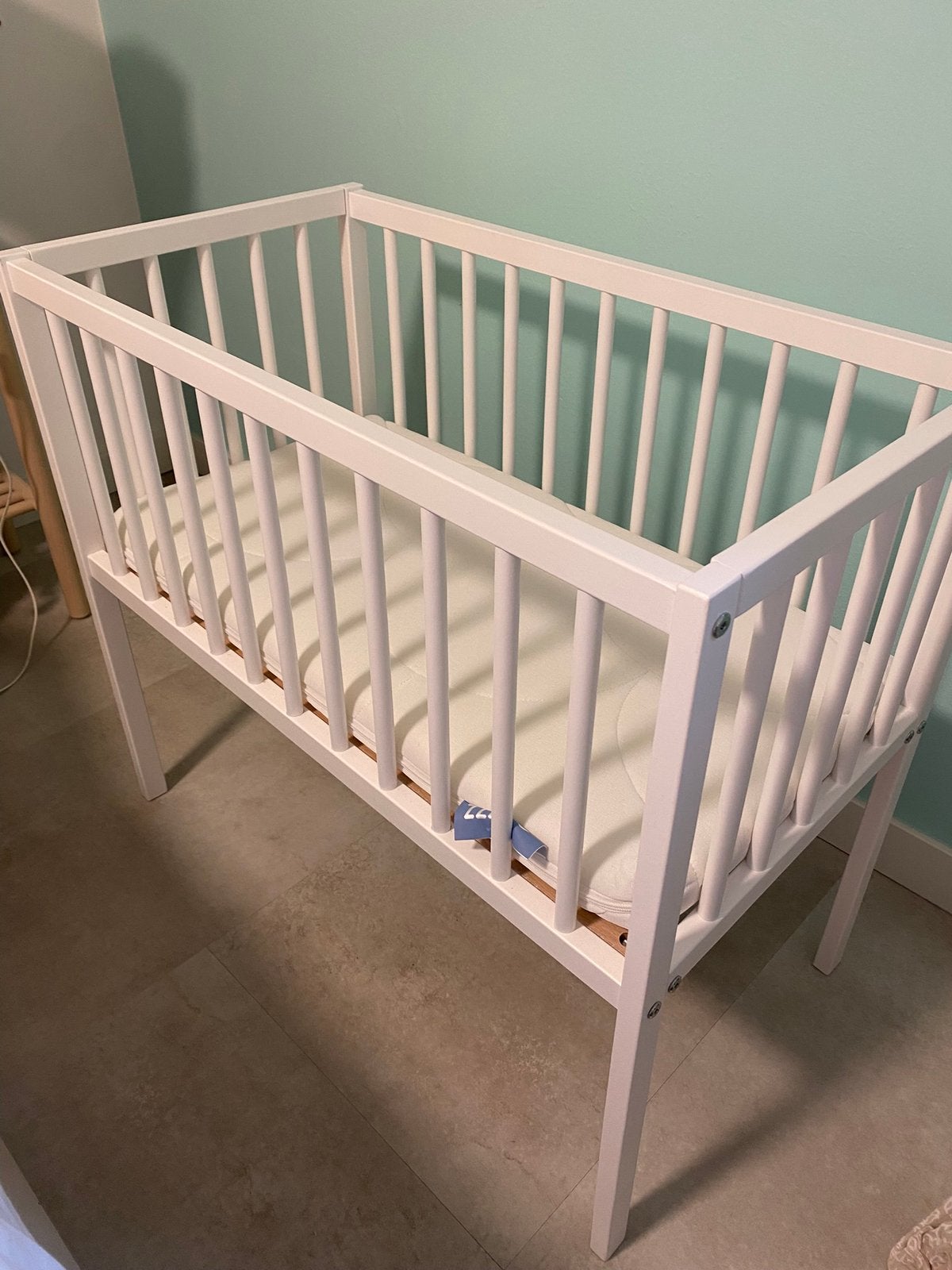 Prénatal wieg wit 40x80cm + Matras, Kinderen en Baby's, Ophalen, Zo goed als nieuw, Wieg