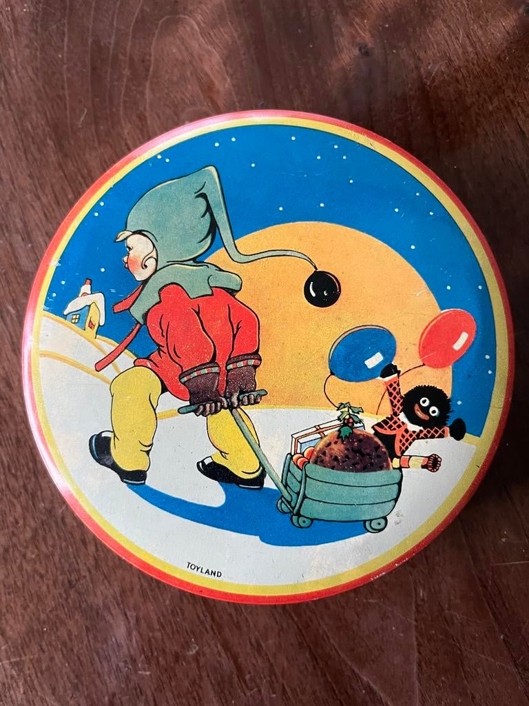 Vintage Wilkins Red Boy Toffee blik - Toyland design, Verzamelen, Blikken, Ophalen of Verzenden, Gebruikt, Overige, Overige merken