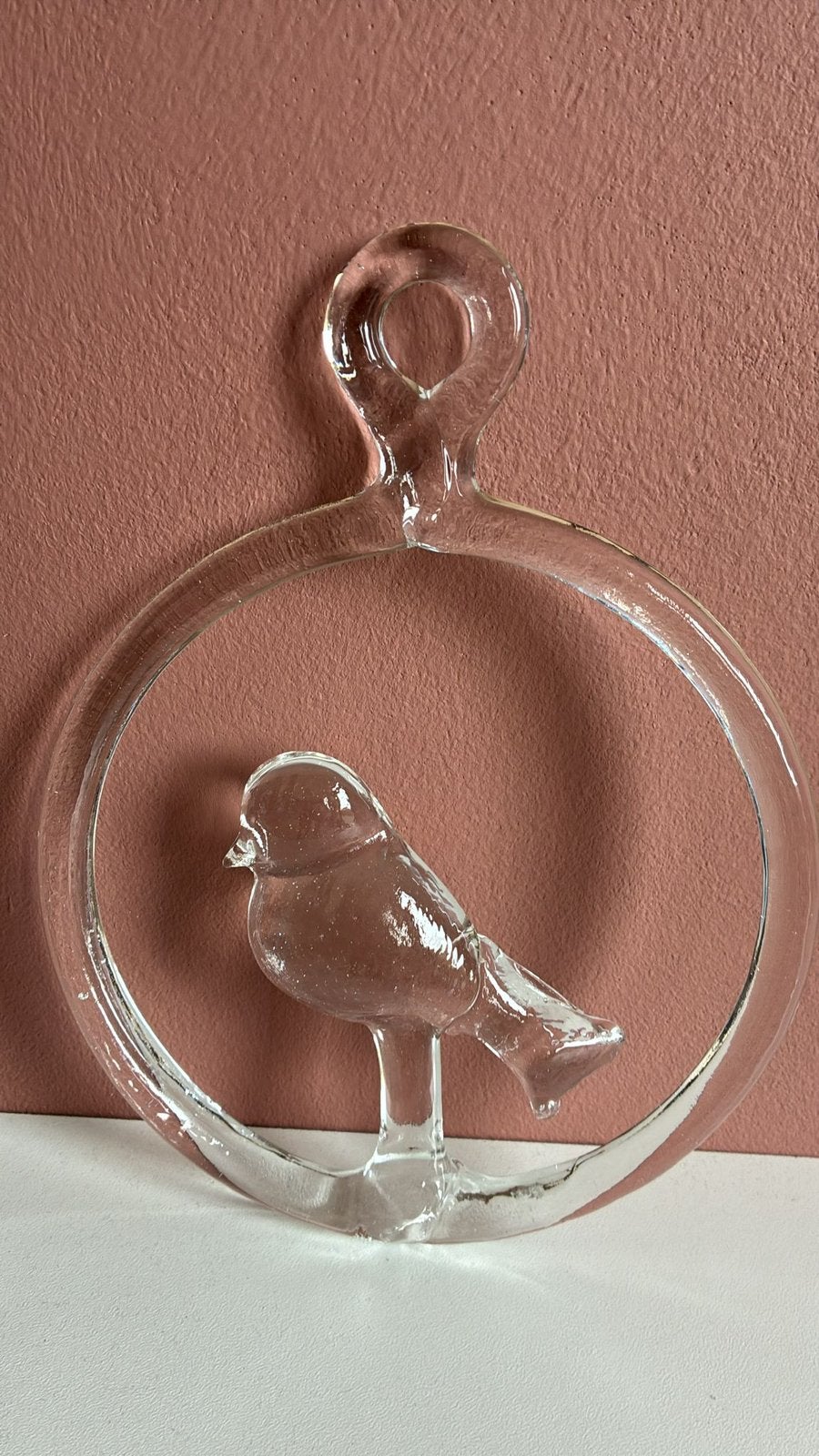 Kosta Boda vintage glazen raamhanger vogel, Ophalen of Verzenden
