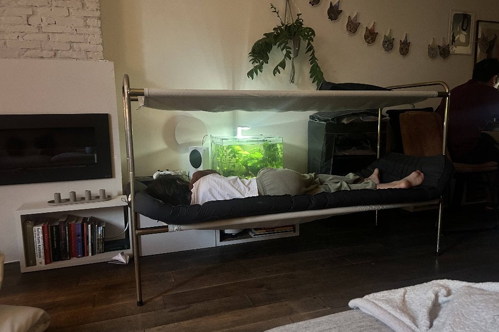 Holtkamper stapelbed / veldbedden, Ophalen, Gebruikt