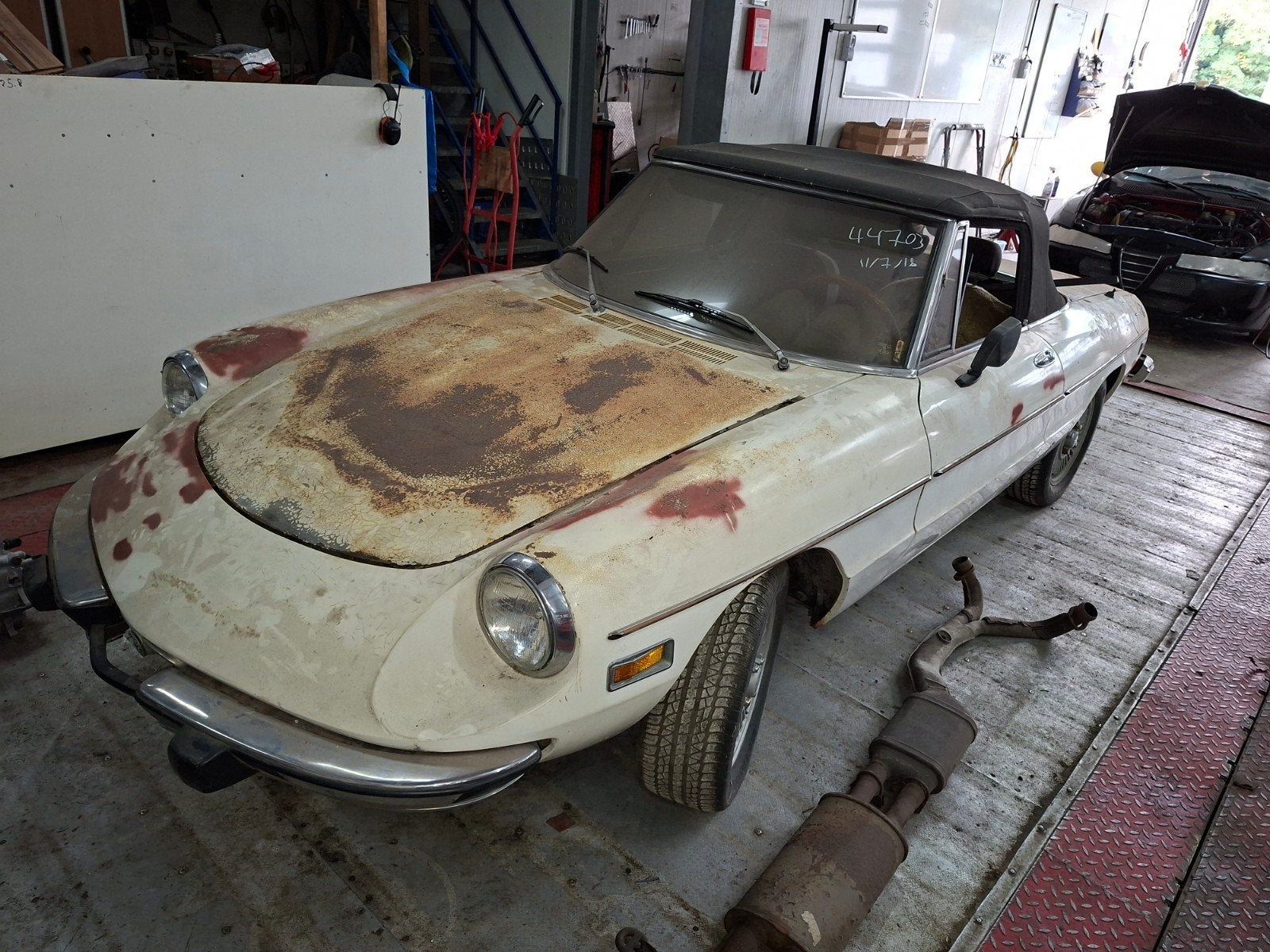 Te koop oldtimer Alfa spider project., foto 2