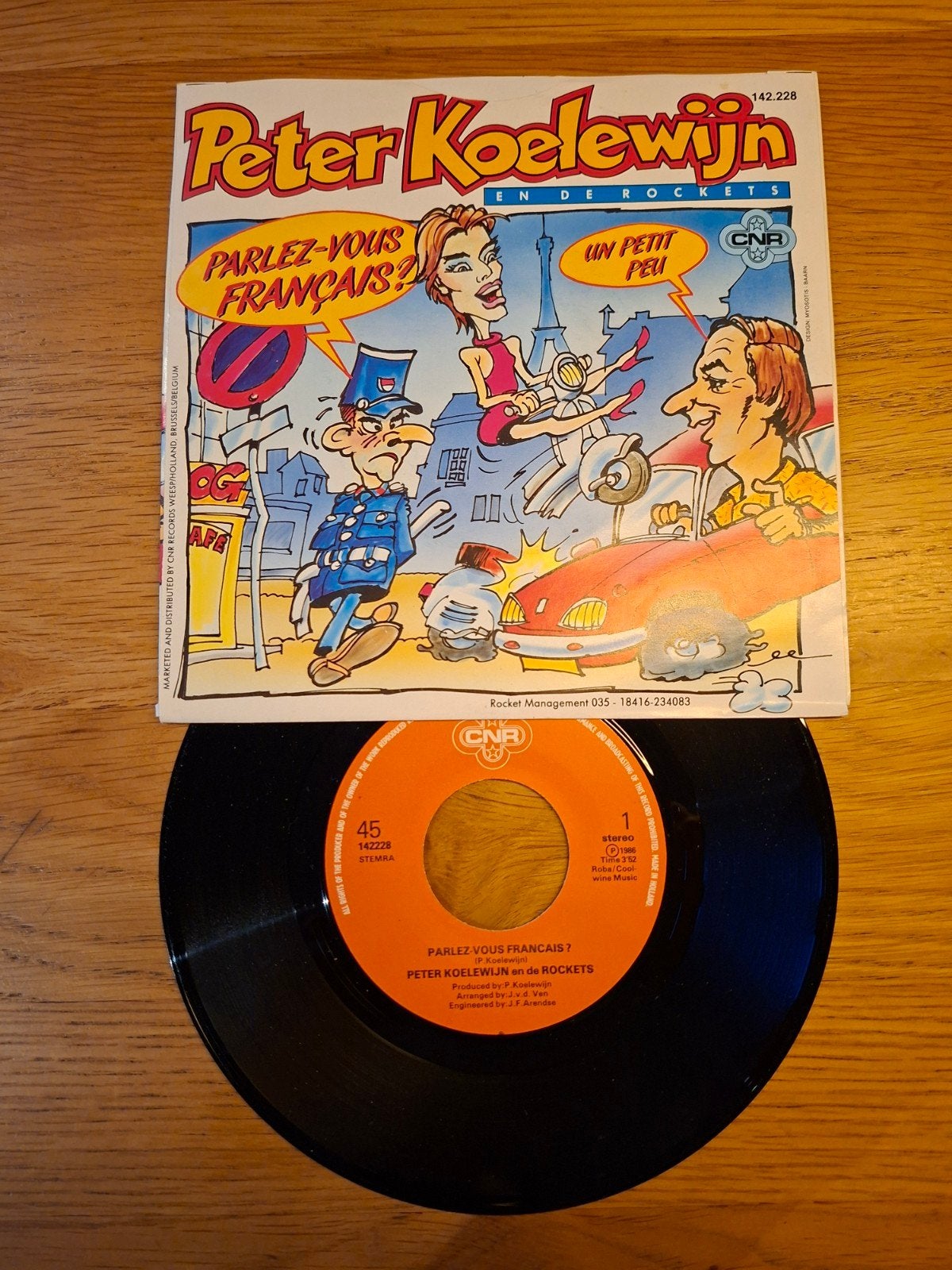 Peter Koelewijn en de Rockets - Parlez-vous Français?, Gebruikt, 7 inch, Ophalen of Verzenden, Pop