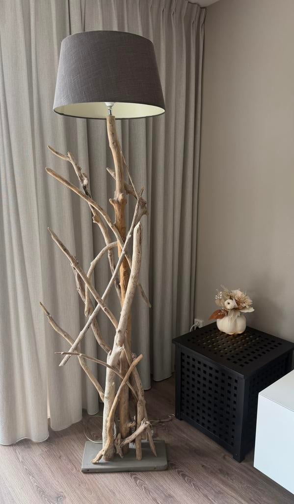 Staande lamp hout design, Ophalen, Zo goed als nieuw, Hout, 150 tot 200 cm