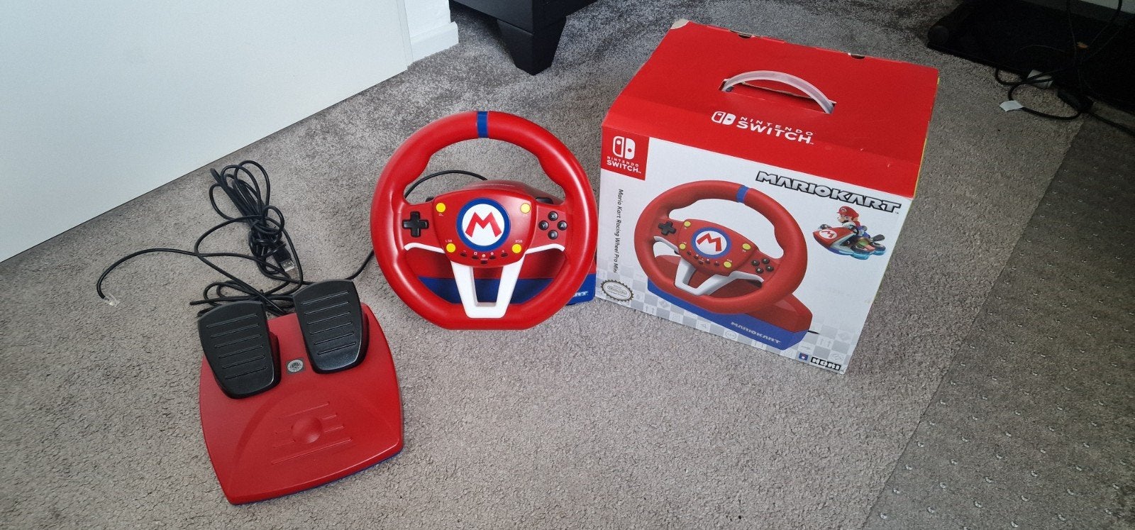 Mario Kart Racing Wheel Pro Mini voor Nintendo Switch, Ophalen of Verzenden, Zo goed als nieuw, Switch, Stuurtje of Sportattribuut