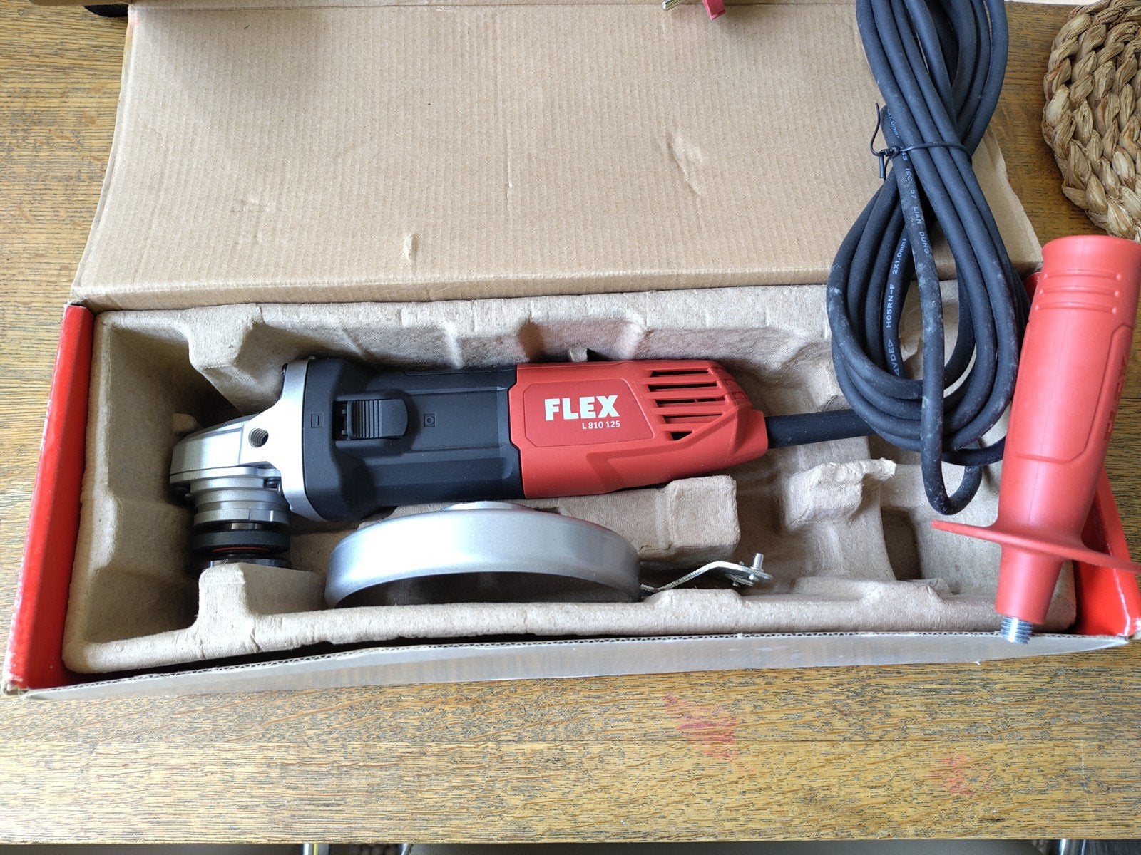 Flex Tools 800W haakse slijpmachine 125mm, Ophalen of Verzenden, Nieuw, 700 tot 1000 watt, Haakse handslijpmachine