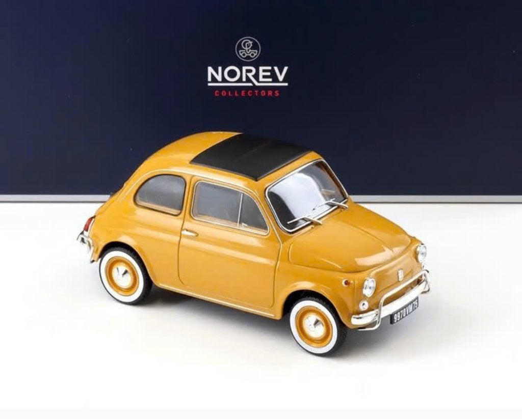 Fiat 500 L 1969 Positano GEEL schaal 1/18 NOREV ref: 187775, Verzenden, Nieuw, Auto, Norev