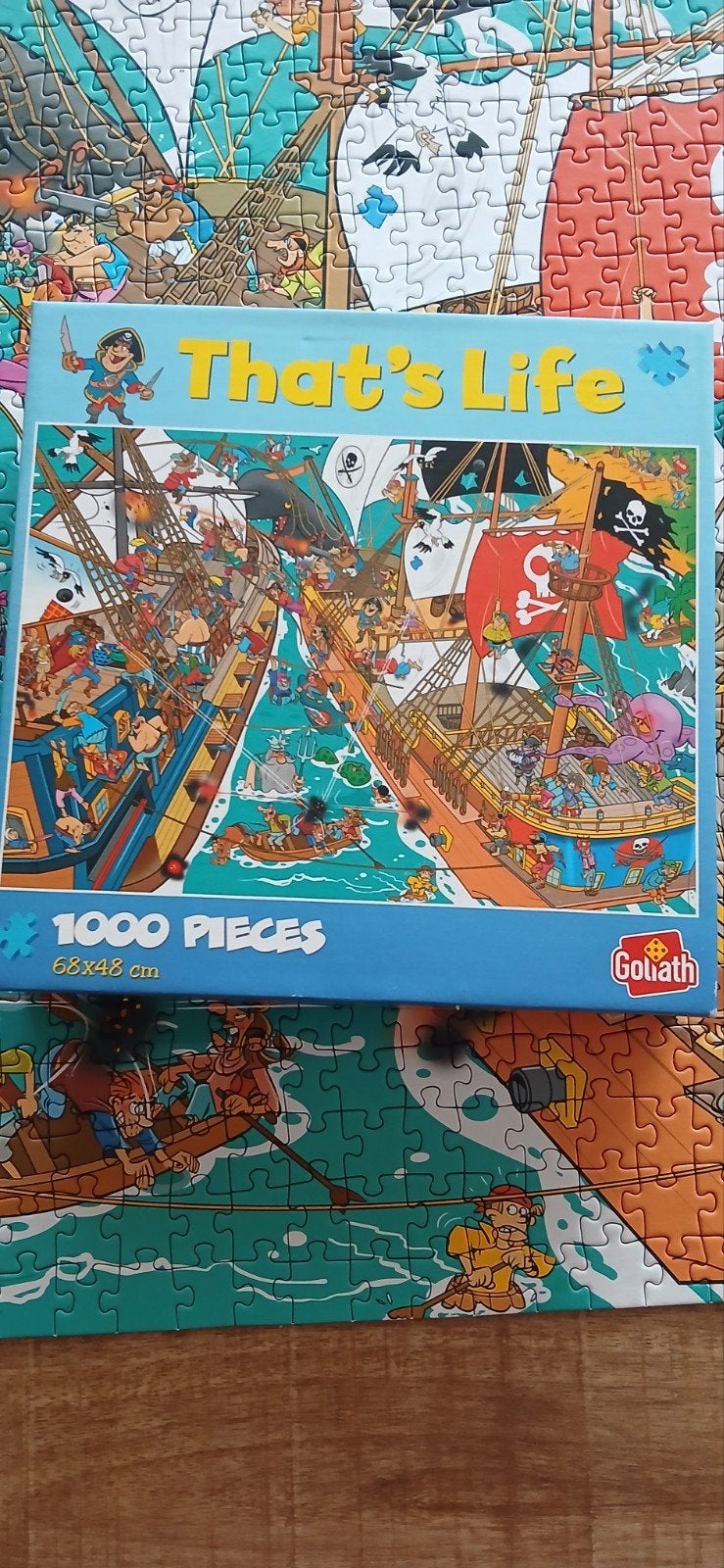 Goliath That's Life Piraten Puzzel 1000 Stukjes, Ophalen of Verzenden, 500 t/m 1500 stukjes, Gebruikt, Legpuzzel