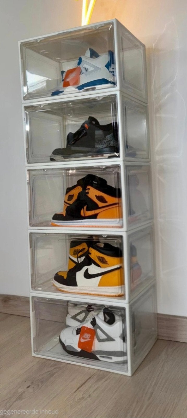 Sneakerbox Wit/ Transparant, Ophalen of Verzenden